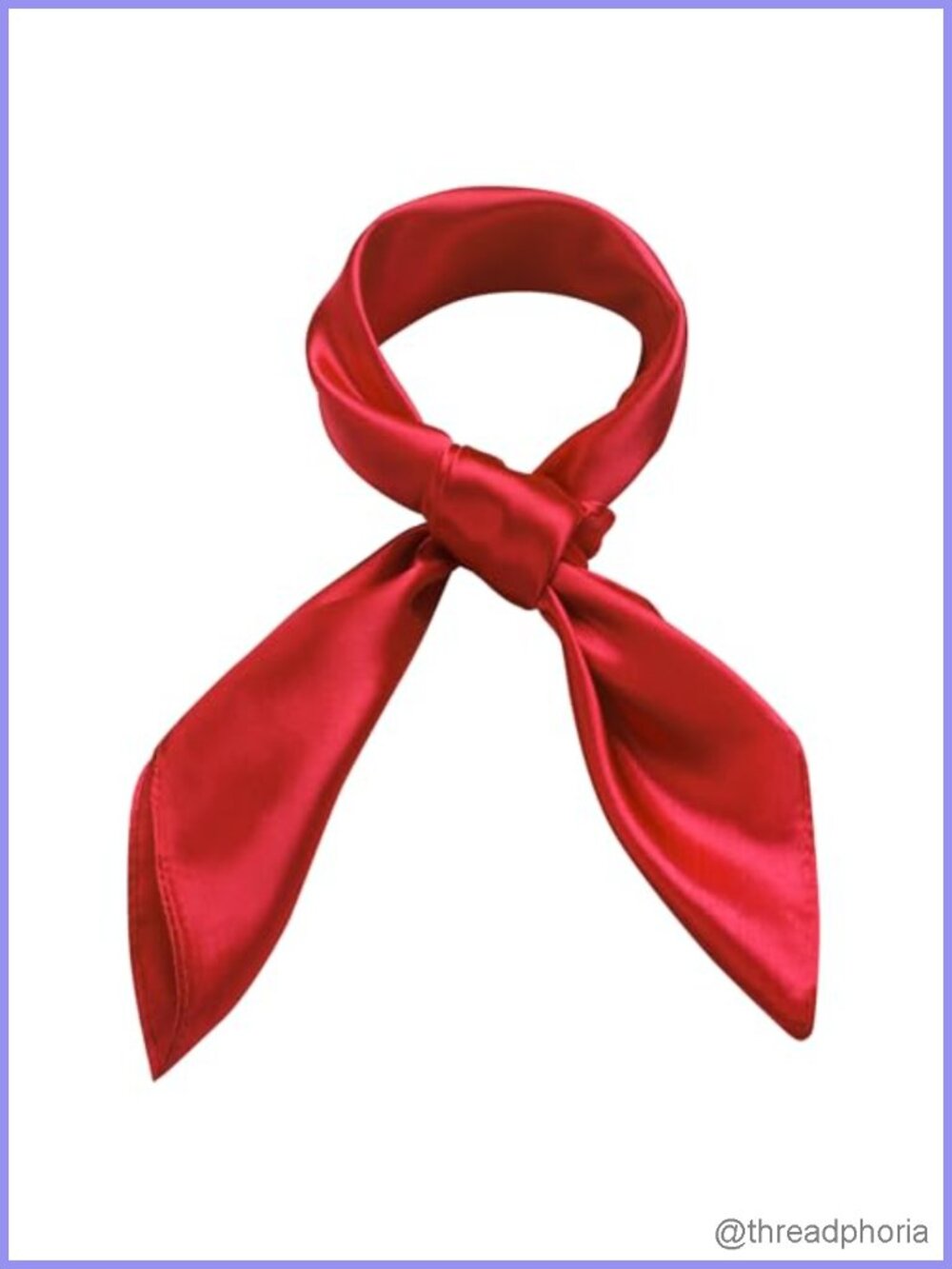 Satin Square Scarf 23.6" Silk Like Bandana Head & Neck Scarf